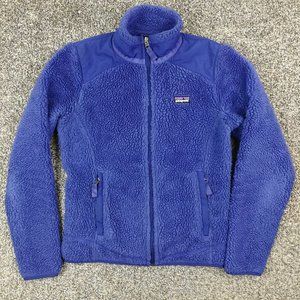 Patagonia Jacket Retro X Sherpa Fleece Butterfly Blue Womens Small $229